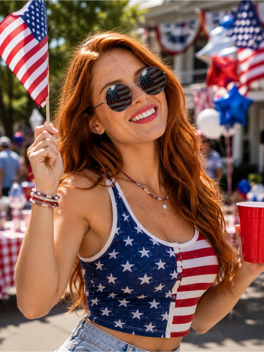 American Flag Sunglasses